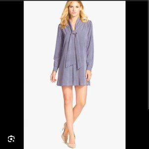 CeCe Cynthia Steffe Dress Aleah Tie Neck Crepe Size 4